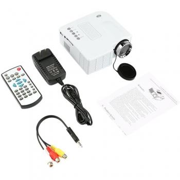 Proyector Mini UC28 HD 1080P Portátil LED LCD para Entretenimiento en Casa y Conferencias