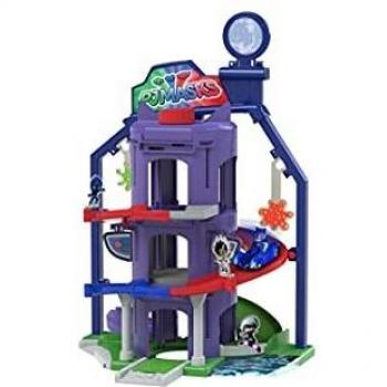 Cuartel general 3 niveles de PJ Mask con coche Gatuno