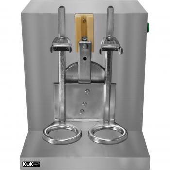 Agitador Automático de Té de Burbujas con 2 Botellas Mezcladoras - Plata