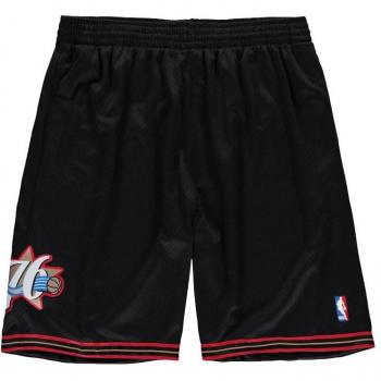 Pantalones Cortos de Baloncesto para Hombre Mitchell & Ness Philadelphia 76ERS Negro