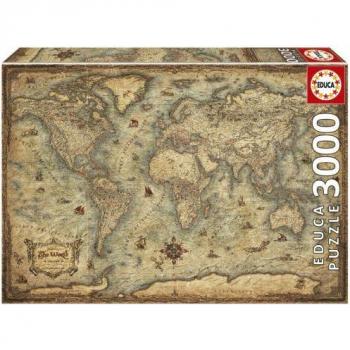 Puzzle Educa Mapamundi 3000 Piezas