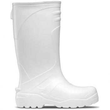 Botas de Trabajo Feliz Caminar Explorer - Antideslizantes, Expulsadora de Residuos, Protección Contra el Frío, Color Blanco
