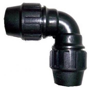 Accesorio de conexión acodado 90º para tubo de 20 mm