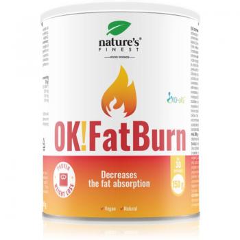 Natures Finest OK!Fatburn - Bebida en polvo quemadora de grasa 150 g (Limón) - Pérdida de peso rápida, quemador de carbohidratos y grasas, contiene L-Tirosina y L-Carn