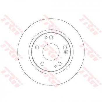 Disco de freno TRW DF6704, completo, altamente carbonizado, 1 pieza