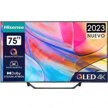 Hisense 75A7KQ 75 QLED Ultra HD 4K Smart TV con WiFi, VIDAA 6 AI, Negro
