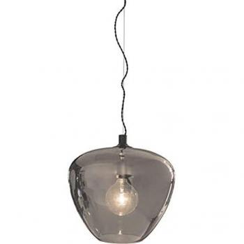 Lámpara Colgante Bellissimo Grande Gris Ahumado E27 Dimmable Ø40cm H34.5cm