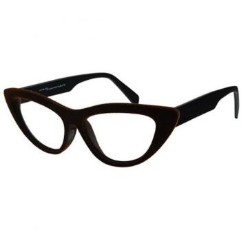 Italia Independent II 5014V 044.000 Women’s Eyeglasses Black Size 56 - Blue Light Block Available