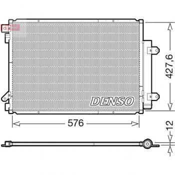 Condensador de aire acondicionado DENSO DCN47008