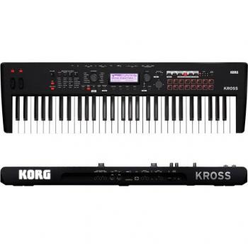 Korg KROSS2 61-Key Velocity Synthesizer Workstation - Super Matte Black