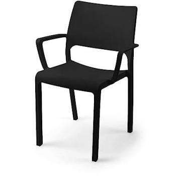Sillas de Exterior Toscana - Set de 4 Unidades - Gris Antracita - Cojines Incluidos - 66x96x59cm