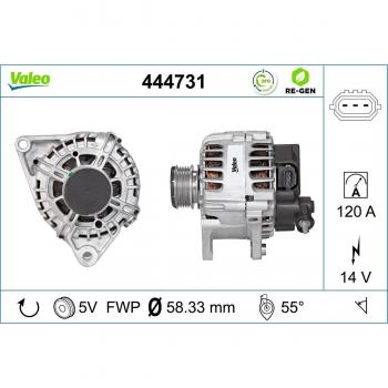 Alternador VALEO 444731 de alto rendimiento