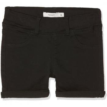 NAME IT Nkfsalli Twitinna Shorts AF Noos, Pantalones Cortos para Niñas, Negro