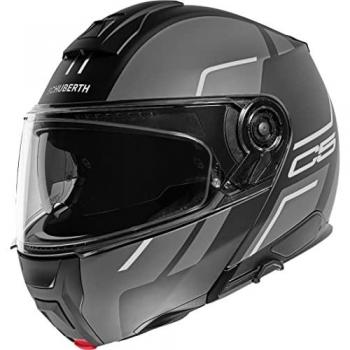 Casco Modular Schuberth C5 Master - Fibra de Vidrio y Carbono, Color Gris, Talla 53 (XS)