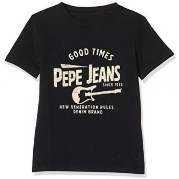 Pepe Jeans Terry Camiseta, Negro