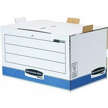 Bankers Box System - Contenedor de archivos de acceso frontal, azul
