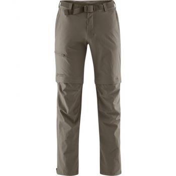 Maier Sports Tajo Zip-Off Hiking Pants for Men - Brown, Regular Fit, 4 Pockets