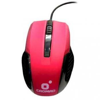 Cromad X53 Ratón USB 2.0 Rojo - 3 Botones - Uso Ambidiestro - Cable de 1.50m