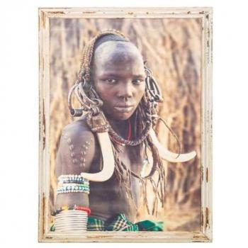 Cuadro de Retrato Fotográfico Multicolor WANDERLUST DECO 79,5x3x110h Cm - Decoración de Pared