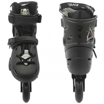 Patines BKB B5S+ Black con ruedas de alta calidad, diseño ergonómico, soporte reforzado, frenos ajustables y sistema de cierre rápido