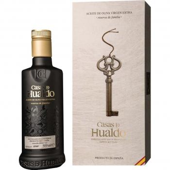 Estuche oliva virgen extra reserva de familia Casas de Hualdo