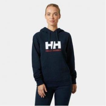 Helly Hansen Women's HH® Logo Hoodie 2.0 - Navy, Casual, Sportswear, Organic Cotton