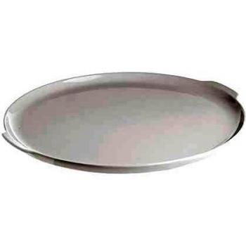 La Porcellana Arezzo – Plato para Tartas cm 34,5 W/Asas, Color Blanco