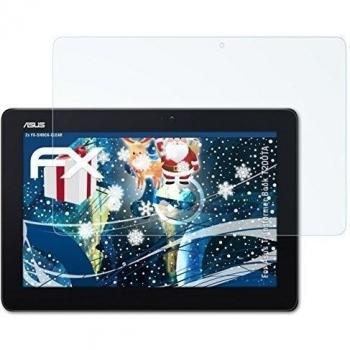 atFoliX Asus Transformer Book T200TA Protector Película - 2 x FX-Shock-Clear de absorción de choques ultra claro Antichoque Película Protectora