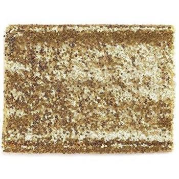Luz de Oro lentejuelas mantel runner fondo para boda Decor 12 X71