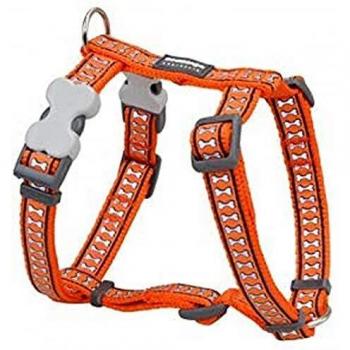 Arnés para Perro Red Dingo Naranja Hueso Reflectante 37-61 cm