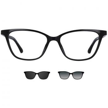 Cat Eye Clip-On Plastic Women’s Prescription Glasses Online Black Size 51 - Blue Light Block Available - SmartBuy Collection