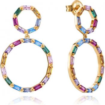 Pendientes Viceroy Elegant de plata con circonitas de colores