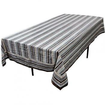 RoyaltyRoute mesa cubierta Rectangular de algodón tejidos de decoración de mesa India 225 x 150 Cm