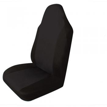 Funda para asiento del coche cubierta individual ligeramente acolchada color negro