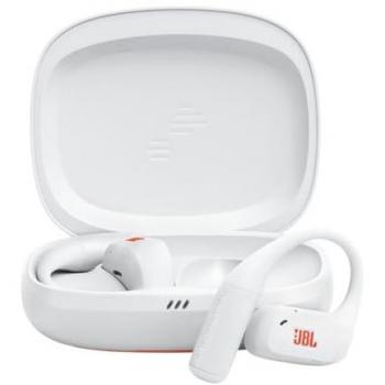 Auriculares Deportivos Inalámbricos JBL Endurance Zone True Wireless Abiertos, OpenSound, 32h Autonomía, Resistencia IP68, Blanco