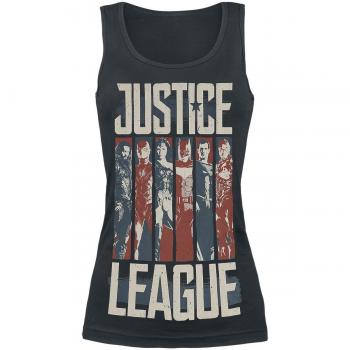 Justice League Characters Top Mujer Negro XXL