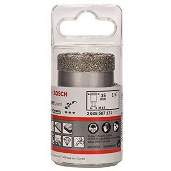 Bosch 2608587121 Dry Speed Diamond Hole Cutter, M35, 35mm x 35mm, Silver