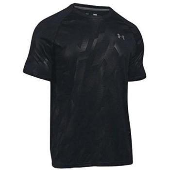 Under Armour UA Tech Novelty SS Camiseta Deporte, Men, Negro