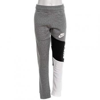 NIKE Sportswear Pantalón, Niños, Carbon Heather/Black/White/White, XS