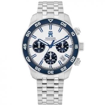 Reloj de Hombre Tommy Hilfiger TH85 Chrono 1792157 - Cronógrafo Analógico con Correa de Acero Inoxidable