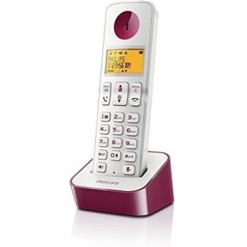 Philips D2101 - Teléfono single con manos libres, violeta