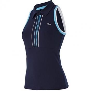 Naffta Tenis Padel - Camiseta de asas para mujer, color azul marino / turquesa, talla S
