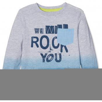 Bóboli 503132-8018, Camiseta de Manga Larga para Niños, Gris