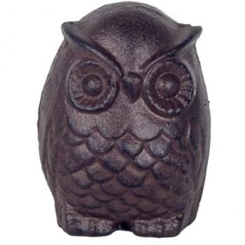 Figura de Búho Gris ORIGEN Home Decor - 11x8x8cm