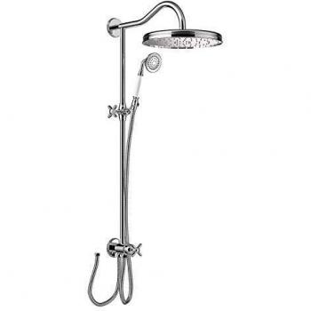 Tresclasic conjunto ducha anticalcarea ducha fija 310mm con rotula ducha movil anticalcarea flexo doble engatillado adaptable a grupo de ducha y banozducha