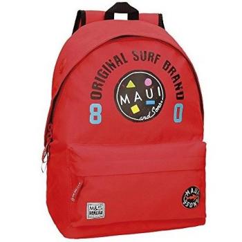 Maui and Sons Cali Mochila Rojo 31x42x17,5 cms Poliéster