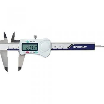 Calibre Pie De Rey Digital Promat Din 862 100 Mm Con Tornillo De Ajuste Boca 40 Mm