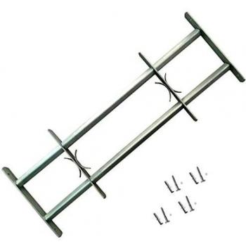Adjustable Window Security Grille with 2 Crossbars 700-1050 mm