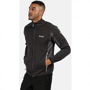 Regatta Ecuador-Chaqueta Softshell, Tejido Elástico Extol De Punto Cálido Reforzado Soft Shell, Hombre, Magnet/Black, M
