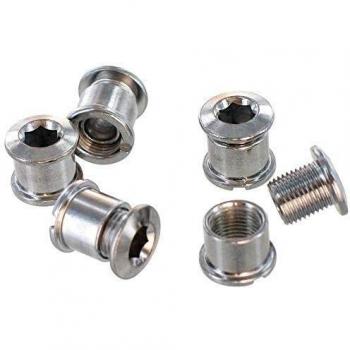Conjunto de Tornillos para Plato de Bicicleta, Acero Inoxidable, Multicolor, Unisex Adulto, 6 Piezas